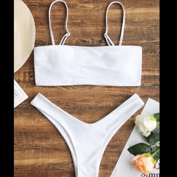 Zaful White bikini Small NWT - Picture 1 of 2